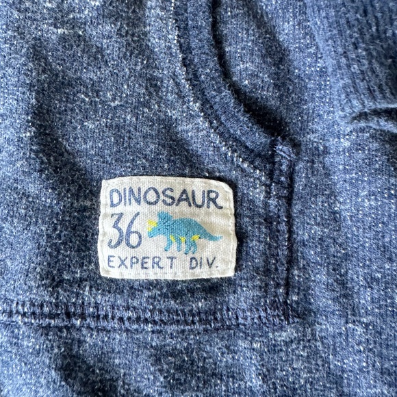 Carters dinosaur hooded, long sleeve onesie, 18 month, blue - Picture 2 of 6